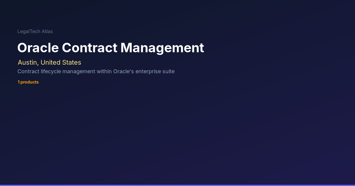 Sample Oracle Java Contract Download Oracle Contract Management — LegalTech Atlas